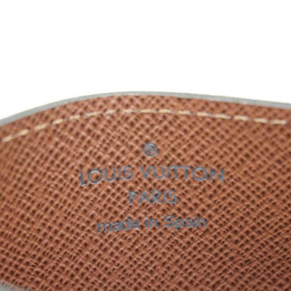 Louis Vuitton Monogram Porte Cartes Card Holder Wallet Case 53lk322s
